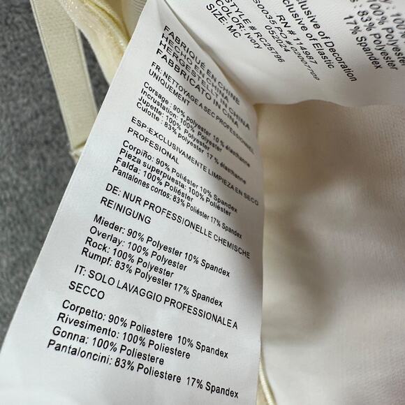 Revolution Dance Costume Tutu Size MC Style # RC25796 Beige Pink Embroidered - Picture 6 of 10